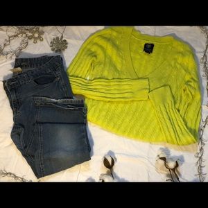 Sweater and jeans
